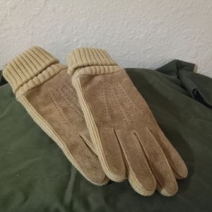Menard brand, heavy duty winter gloves, split suade & knit